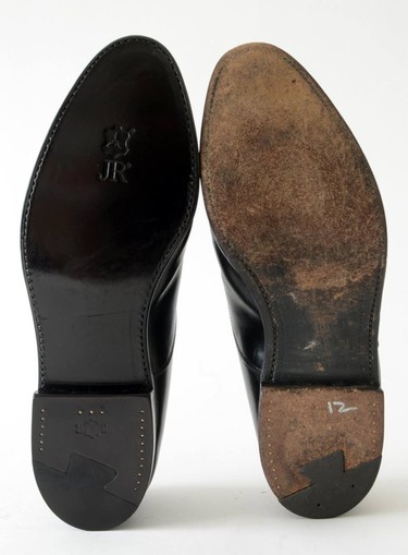 Photo of one of two pairs restored shoes and the as-year-unrestored partner showing the restoration jobs entered into the Shoe Service Institute of America's 2017 Silver Cup Contest. by Ronald Nijdam. Handout ORG XMIT: dhn9icyiWbZpsaKpfS3w [PNG Merlin Archive]

FBMD01000ad40d0000da6c0000f6c100006bc400000ac7000023dd0000165e0100098201002a8c01001d98010046970200
Handout, PNG
