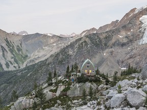 Conrad Kain Hut in the Bugaboos.