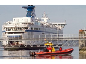 Two crew members from B.C. Ferries’ Spirit of Vancouver Island launched a rigid-hull rescue boat and rescued six boaters near Georgina Point on Sunday morning.