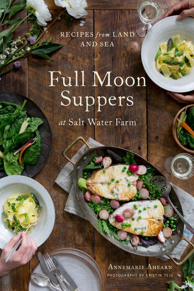 Book cover for Full Moon Suppers at Salt Water Farm.