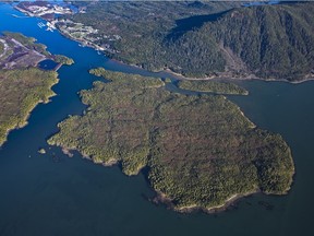 Lelu Island near Kitimat was the proposed site for the Pacific NorthWest LNG plant.