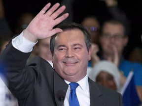 Jason Kenney, former leader of the Alberta Progressive Conservative party, announces his run for leadership of Alberta's new United Conservative Party in Calgary on July 29, 2017.