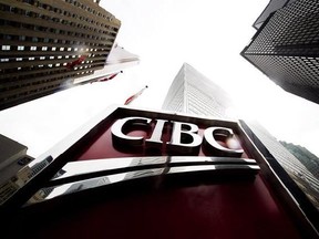 A CIBC sign is shown in the financial district in Toronto on Tuesday, August 22, 2017. Investors got a first look last week at how Canadian banks are faring amid a housing market slowdown and record consumer debt levels. Spoiler: Their profits haven&#039;t taken a hit. THE CANADIAN PRESS/Nathan Denette