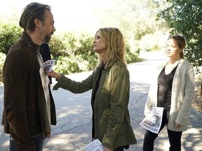 This image released by ABC shows Kick Gurry, from left, Kyra Sedgwick and Erika Christensen in a scene from, &ampquot;Ten Days in the Valley,&ampquot; premiering Oct. 1 on ABC. THE CANADIAN PRESS/HO-AP-Eric McCandless/ABC via AP