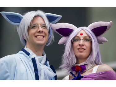 VANCOUVER. August 04 2017. Thomas Hancock, dressed as Glaceon and Veronica Prentice dressed as Espeon attend the Anime Revolution Summer convention at Canada Place August 04-06, Vancouver, August 04 2017.  Gerry Kahrmann  /  PNG staff photo) ( Prov / Sun News ) 00050173A  [PNG Merlin Archive]
Gerry Kahrmann, PNG