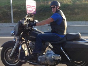 Steven Rogers has been found not criminally responsible for the killing of  38-year-old Jason Collett, shown here on his motorbike.