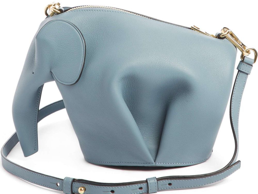 Tria Real Leather Cross body Bag in Blue - MISC