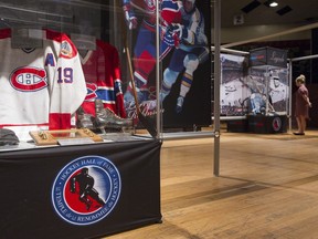 The Hockey Hall of Fame exhibit at the PNE Garden Auditorium.