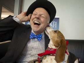 "Gerti", a 6-year-old Bassett hound, landed the role of "Crab the dog" in Bard on the Beach's production of Two Gentlemen of Verona, with artistic director Christopher Gaze.