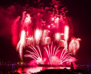 Canada's display impressed onlookers at the Celebration of Light finale Saturday, Aug. 5.