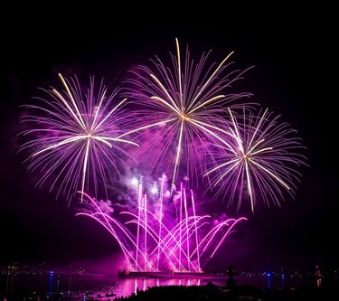 Canada's display impressed onlookers at the Celebration of Light finale Saturday, Aug. 5.