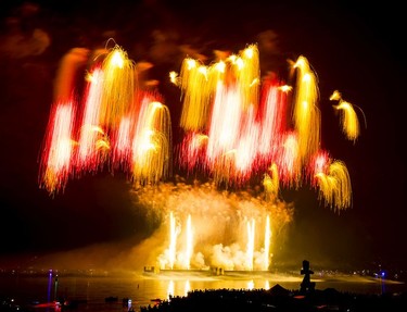 Canada's display impressed onlookers at the Celebration of Light finale Saturday, Aug. 5.