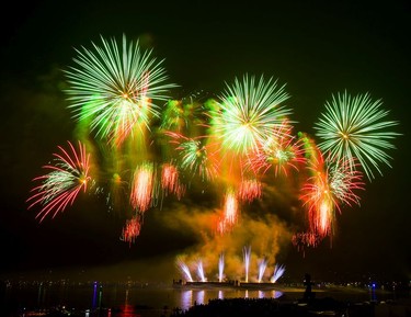 Canada's display impressed onlookers at the Celebration of Light finale Saturday, Aug. 5.