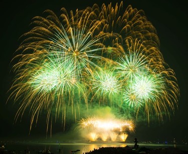 Canada's display impressed onlookers at the Celebration of Light finale Saturday, Aug. 5.