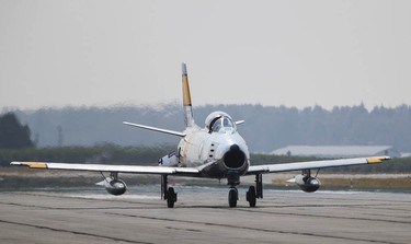 An F-86 Sabre at the Abbotsford International Air Show.