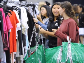 Shopping chaos ensues at the annual Aritzia Warehouse Sale