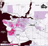 CensusMapper shows locations of Chinese-speaking population in Metro Vancouver. The deeper the colour the more concentrated the population. Check out more interactive CensusMappers through provided links.