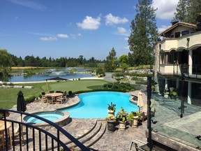 Two years after completing a 14,000 square-foot estate and 10-acre vineyard in the "Tuscan-estate" style on Surrey agricultural reserve land, a B.C. couple is asking $28 million for the 76-acre property.