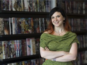 Graphic novelist and comic artist Miriam Libicki has been named Vancouver Public Library's 2017 writer in residence. For Randy Shore story. Photo by Jeff Vinnick, courtesy of Vancouver Public Library.