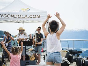 The Sea to Sky Gondola Mountain Music Series in Squamish is a perfect end to a day of exploring the area.