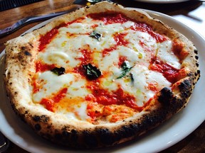 Pizza Margherita at Spacca Napoli.