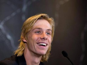 Canadian tennis phenom Denis Shapovalov answers questions at a press conference at the Four Seasons Hotel in Toronto on Thursday Sept. 7, 2017. Shapovalov says his life has &ampquot;definitely changed&ampquot; in the last month since his breakout success on the ATP Tour. THE CANADIAN PRESS/Chris Donovan