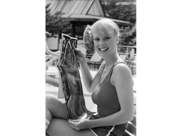 Vancouver-born Playboy playmate Dorothy Stratten at the Bayshore Inn. July 12, 1979. Bill Keay/Vancouver Sun