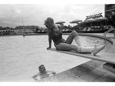 Vancouver-born Playboy playmate Dorothy Stratten at the Bayshore Inn. July 12, 1979. Bill Keay/Vancouver Sun