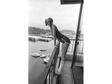 Vancouver-born Playboy playmate Dorothy Stratten at the Bayshore Inn. July 12, 1979. Bill Keay/Vancouver Sun