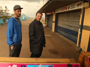 Sleaford Mods. U.K. duo of Andrew Fearns, left, and Jason Williamson, right, in director Christine Franz's documentary, Bunch of Kunst.