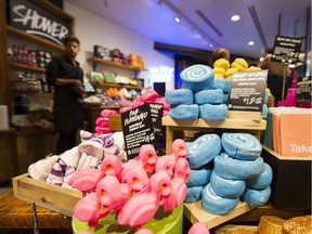 The new Lush flagship store at 1020 Robson St. in downtown Vancouver.