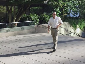 Bruce Steven Arabsky arrives at B.C. Supreme Court on Friday.