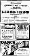 Sept. 17, 1932 ads in the Vancouver Sun for big band music at the Moose Auditorium and the Alexandra Ballroom.