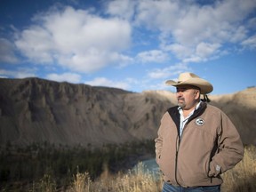 Tl’etinqox Chief Joe Alphonse, pictured in 2014, is calling on the B.C. government to halt the moose hunt this year, in the wake of the devastating wildfire season that he says has caused enough trauma to the species.