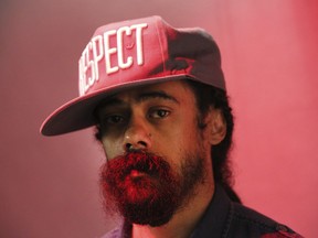 In this July 24, 2017 file photo, Damian Marley poses for a portrait during an interview in Los Angeles to promote his album, "Stony Hill."