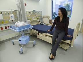 Eleanor Lee, chief project officer and executive director of the B.C. Children's and Women's hospitals redevelopment, in one of the baby-parent rooms at the new neonatal intensive-care unit.