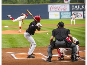 The Vancouver Canadians defeated the Spokane Indians 2-1 in the first game of a best-of-three.