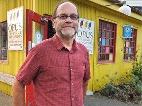 Scott Cronshaw, vice president of Opus Art Supplies, located across from and by buildings that were until recently Emily Carr University, in Vancouver, BC., September 6, 2017.