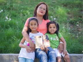 Joselyn Cortado's two children, Khloe and Kimberly, benefited from the South Vancouver Neighbourhood House Family Literacy Program.