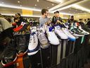 Vancouver, Ultimate Sneaker Show is back in Vancouver on Saturday, September 23, 2017. The show brings together sneaker heads of all ages to buy, showcase and marvel at the pinnacle of sneaker fashion and art. September 23, 2017., Vancouver, September 23, 2017. Reporter :, (Francis Georgian / PNG staff photo) (Prov / Sun News) 000005730A [PNG Merlin Archive]Francis Georgian, PNG
