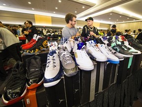VANCOUVER, The Ultimate Sneaker Show is back in Vancouver on Saturday, Sept. 23, 2017. The show brings together sneaker heads of all ages to buy, show-off, and marvel at the best in sneaker fashion and art..,September 23 2017. , Vancouver, September 23 2017. Reporter: ,  ( Francis Georgian  /  PNG staff photo)  ( Prov / Sun News ) 00050730A  [PNG Merlin Archive]
Francis Georgian, PNG