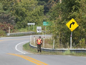 Que Amber Alert,

A Quebec provincial police officer searches the side of a road for clues into the disappearance of a man and a young boy in Lachute, Que., Friday, September 15 , 2017. Quebec provincial police confirm a woman found dead in suburban Montreal is the mother of a six-year-old boy who is the subject of an Amber Alert. THE CANADIAN PRESS/Graham Hughes ORG XMIT: GMH114
Graham Hughes,