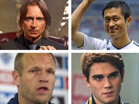 Robert Carlyle (Once Upon a Time), Y.P. Lee, Jay DeMerit and K.J. Apa (Riverdale) will face off in a celebrity soccer game, Sept. 16. at B.C. Place.