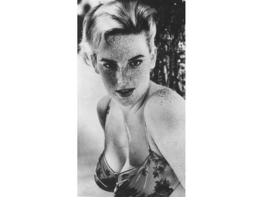 Canada's first Playboy playmate, Pamela Gordon.  Vancouver born Pamela Ann, 19, gained a measure of fame when her nude picture appeared in Playboy magazine. Freckled and with a 39-23-35 figure, she accepted a job as hostess in the Chicago Playboy Club. CP photo/Province archives.