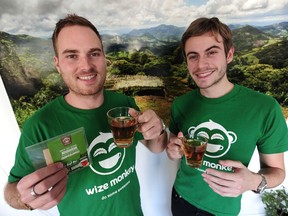 Max Rivest (left) and Arnaud Petitvallet, the co-founders and owners of Wize Monkey.