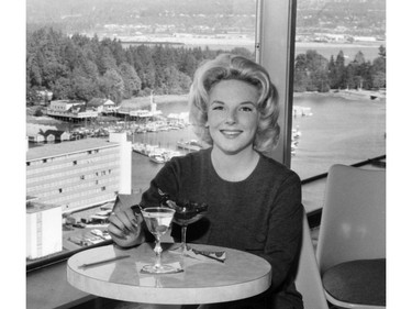 Canada's first Playboy playmate, Pamela Gordon, was photographed in the Top of the Towers restaurant in the Georgian Towers Hotel in 1962. Gordon was only 19 when she was named Playmate of the Month in March, 1962. She later worked for Playboy in Chicago. Photo courtesy of Playboy [PNG Archive]