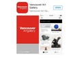 Vancouver Art Gallery app that can be downloaded from the Apple App Store and Google Play Store.