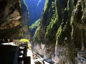 The Taroko Gorge near Taiwan’s East Coast.