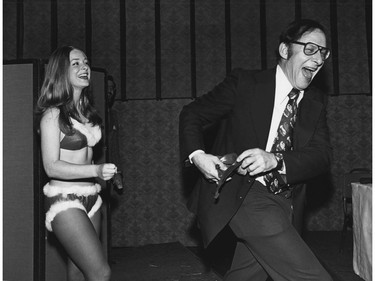 Photos of Willy Rey in Vancouver, taken by Bob Dibble / Croton Studios / Vancouver Sun files Dec. 23, 1972.  Willy Rey was born Wilhelmina Rietveld on Aug. 29, 1949 in Holland and died on Aug. 19, 1973 in Vancouver. She was Playboy magazine's Playmate of the Month for its February 1971 issue. [PNG Archive]