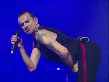 VANCOUVER. October 25 2017. Depeche Mode's lead singer Dave Gahan performs on stage at Rogers Arena, Vancouver, October 25 2017.  Gerry Kahrmann  /  PNG staff photo) ( Prov / Sun News ) 00051138A Story by Stuart Derdeyn [PNG Merlin Archive]
Gerry Kahrmann, PNG